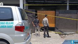 Lokasi penemuan mayat di cor di perumahan Lombok Barat