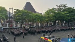 1.245 personel gabungan BKO Polres Jajaran Polda Jateng dan instansi terkait serta dari Polresta Pati dikerahkan untuk mengamankan aksi penyampaian aspirasi