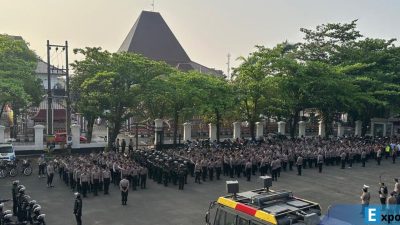 1.245 personel gabungan BKO Polres Jajaran Polda Jateng dan instansi terkait serta dari Polresta Pati dikerahkan untuk mengamankan aksi penyampaian aspirasi