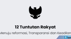 Tangkapan layar petisi ?12 Tuntutan Rakyat,