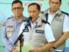 Konferensi pers Direktur Tindak Pidana Ekonomi Khusus Bareskrim Polri, Brigjen Pol Helfi Assegaf usai Satgas Pangan Badan Reserse Kriminal (Bareskrim) Polri
