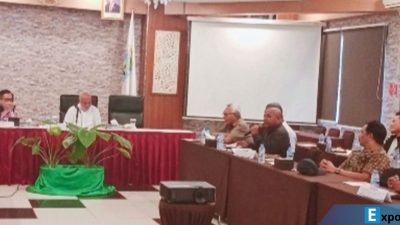 Perwakilan Atlet peraih medali di PON Papua dan KONI serta Dinas Pemuda dan Olahraga mengikuti RDP membahas