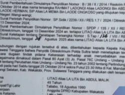 Polda Sultra Tahan Anggota DPRD Wakatobi Terkait Pembunuhan 11 Tahun Silam