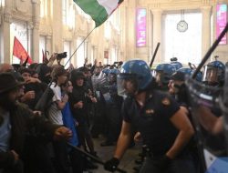 Bentrokan Massa dan Aparat Warnai Aksi Pro-Palestina di Italia, Aktivitas Pelabuhan Terhenti