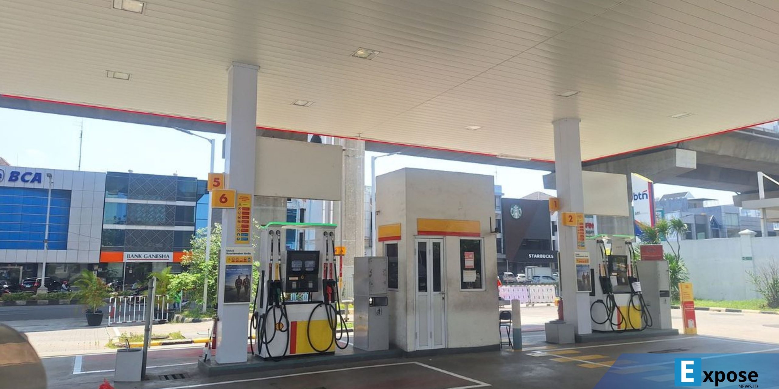 SPBU Shell Kelapa Gading, Jakarta Utara, sempat diserbu pengendara