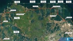 Ilustrasi trase Jalan Tol Kamal-Teluknaga-Rajeg.
