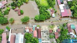 Foto udara kondisi banjir di Kabupaten Murung Raya, Provinsi Kalimantan Tengah, Minggu (20/10/2024).
