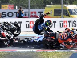 Insiden Beruntun di GP Hungaria, Jorge Martin Resmi Dikenai Dua Kali Penalti Putaran Panjang