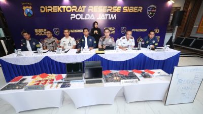 Polrestabes Surabaya Ungkap Sindikat Scamming Internasional, 45 Pelaku dari Berbagai Negara