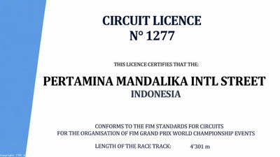 Mandalika Resmi Kantongi Lisensi FIM Grade A 